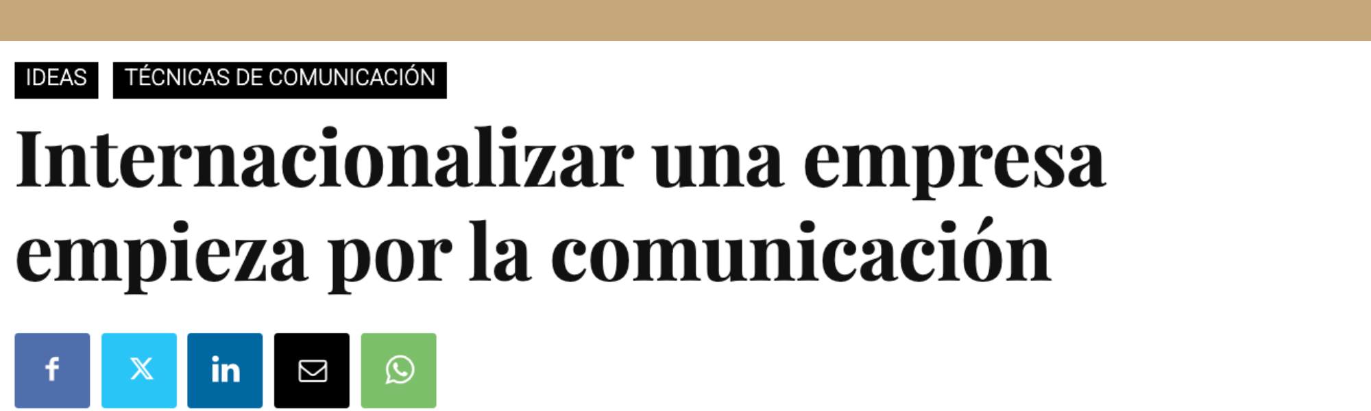 Glowden Agency aparece en el medio Top Comunicación